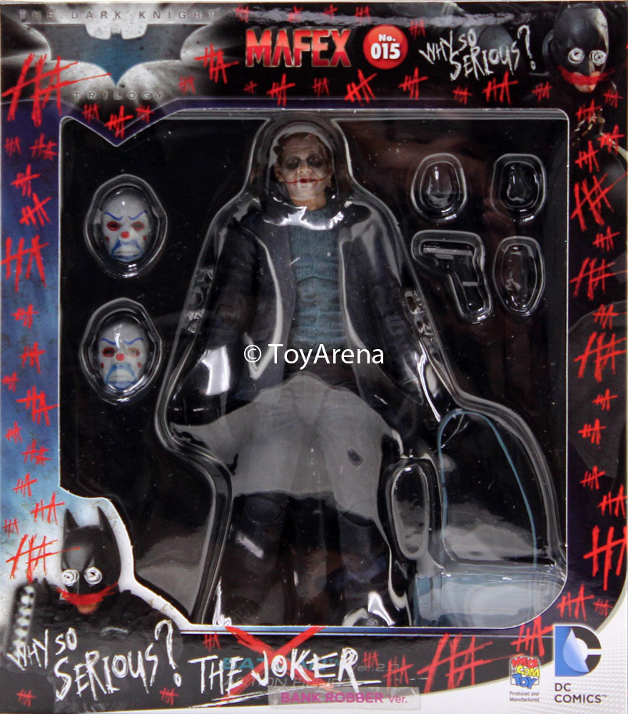 Mafex No. 015 Batman The Dark Knight The Joker Bank Robber Ver. Action Figure