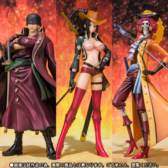 Figuarts Zero One Piece Film Z Roronoa Zoro Nico Robin Brook Battle Cloth Ver. Bandai Exclusive Set