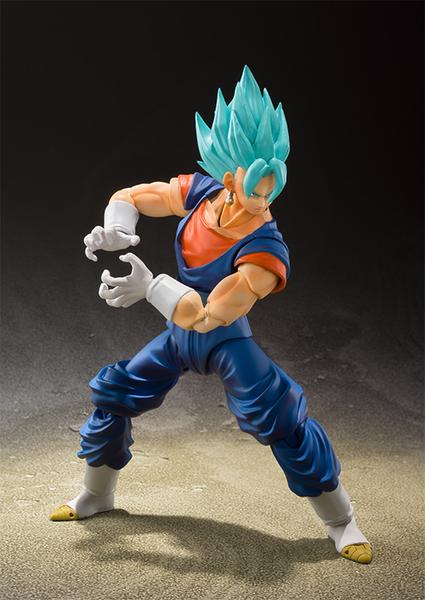 S.H. Figuarts Dragon Ball Super Super Saiyan God Super Saiyan Vegito Blue Action Figure SDCC 2018 Ver. Exclusive