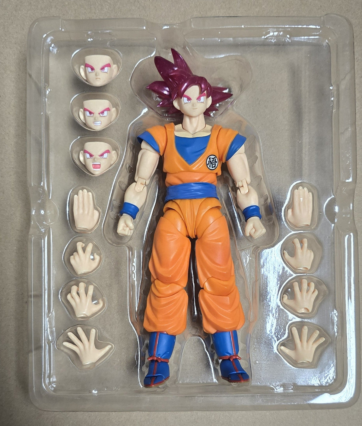 *Open Box* S.H. Figuarts Dragon Ball Super Saiyan God Son Goku Event Exclusive Color Edition 2021 Action Figure