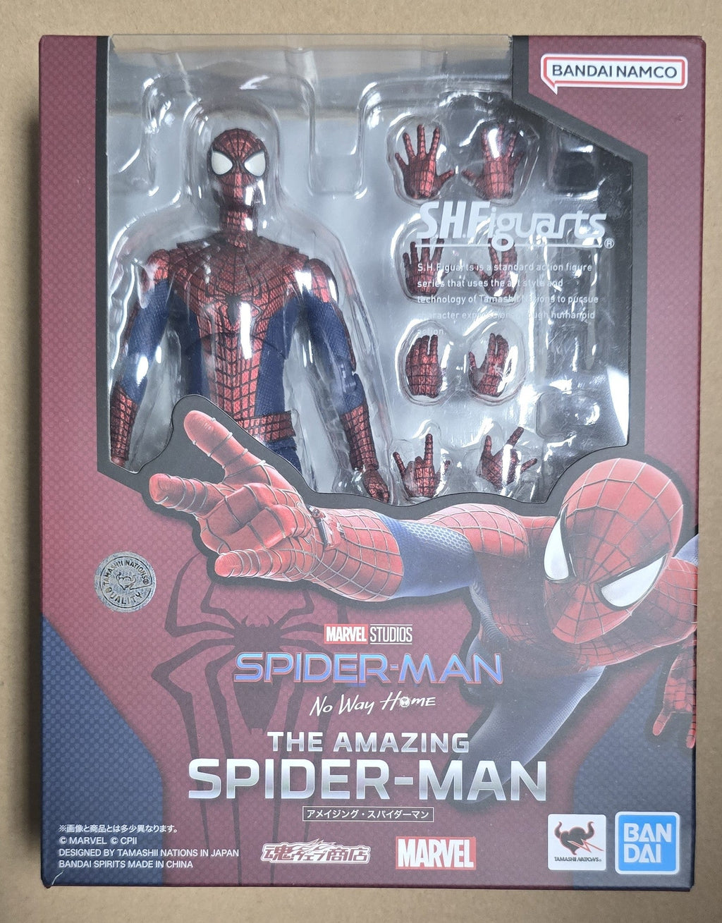 *Open Box* S.H. Figuarts Marvel The Amazing Spider-Man (Andrew Garfield) Spider-man Action Figure