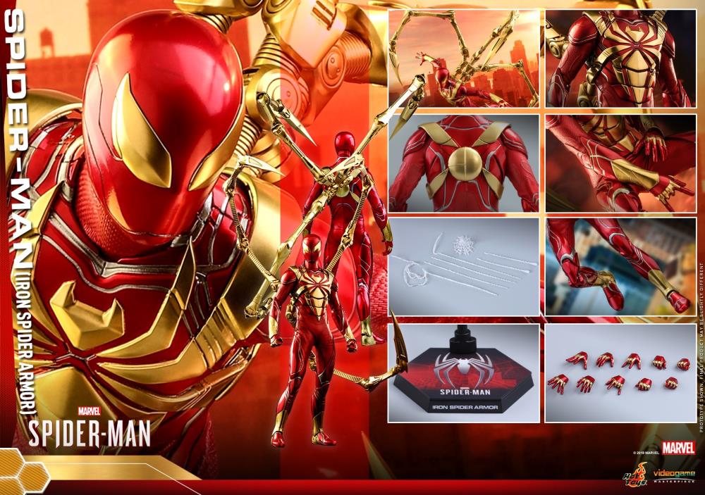 Hot Toys 1/6 2018 Spider-Man Video Game Iron Spider Scale Action Figure VGM38