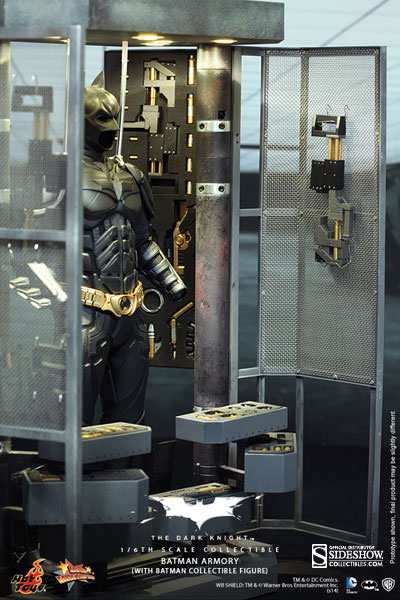 Hot Toys Batman Armory with Bruce Wayne and Alfred 12 Inch 1/6 Scale Action Figure MMS236