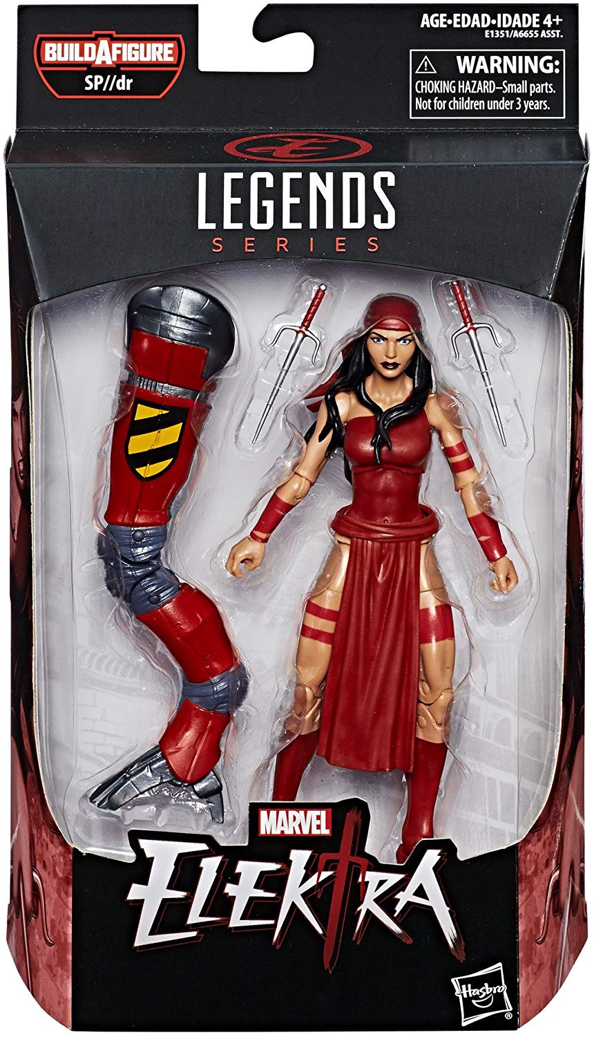 Marvel Legends Spider-Man Series Elektra Sp//dr Spider BAF Wave Action Figure