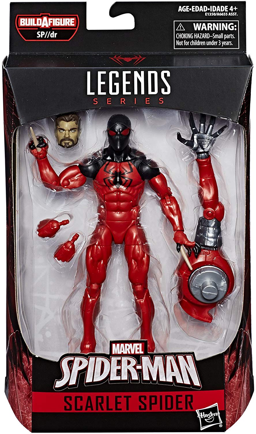 Marvel Legends Spider-Man Series Scarlet Spider Sp//dr Spider BAF Wave Action Figure