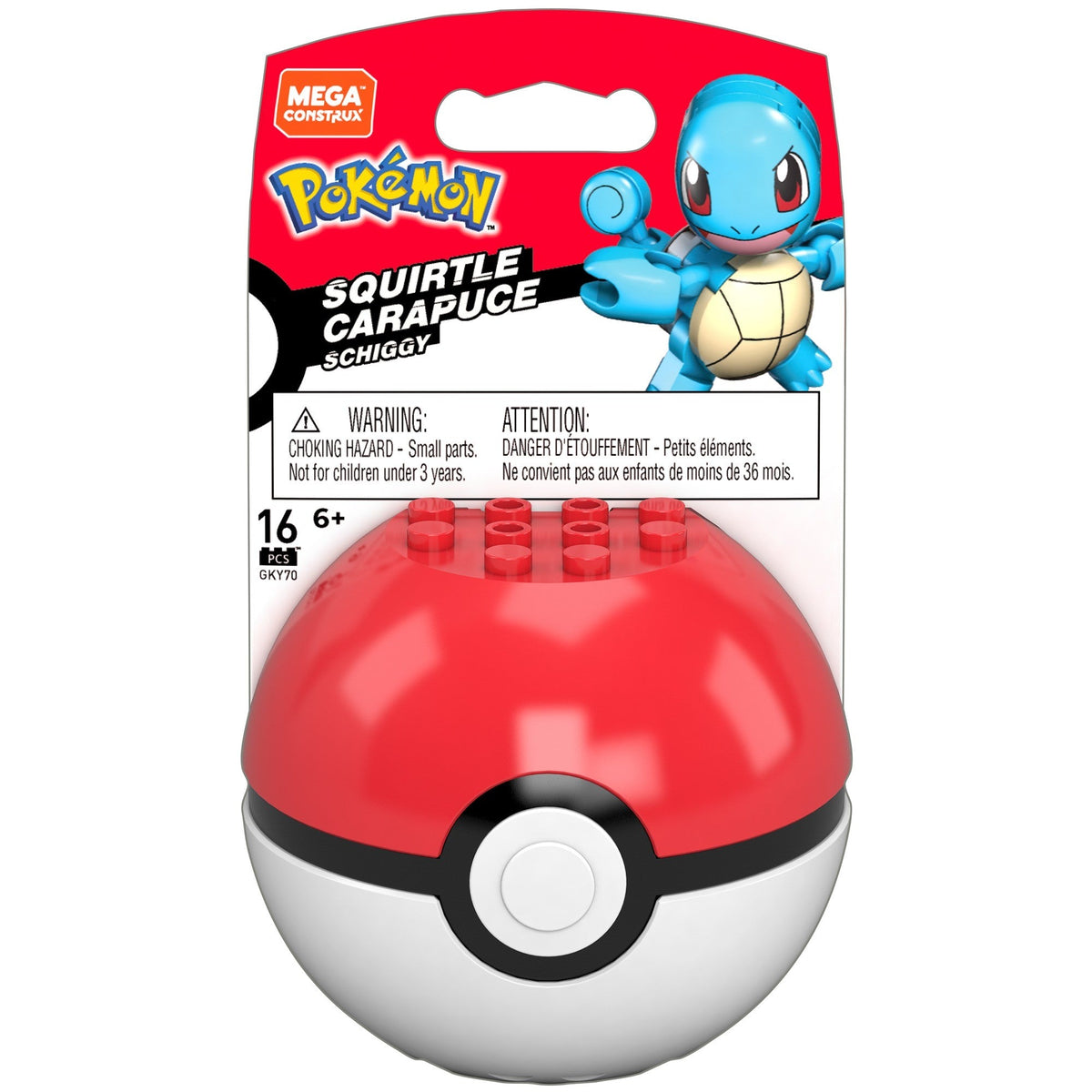 Mega Construx Pokemon Buildable Squirtle Figure & Poke Ball