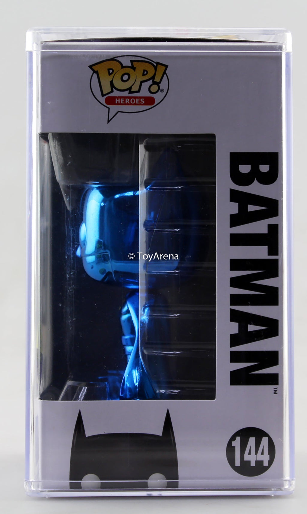 Funko Pop Blue Chrome Batman Toy Tokyo San Diego 2017 Exclusive with Hard Case