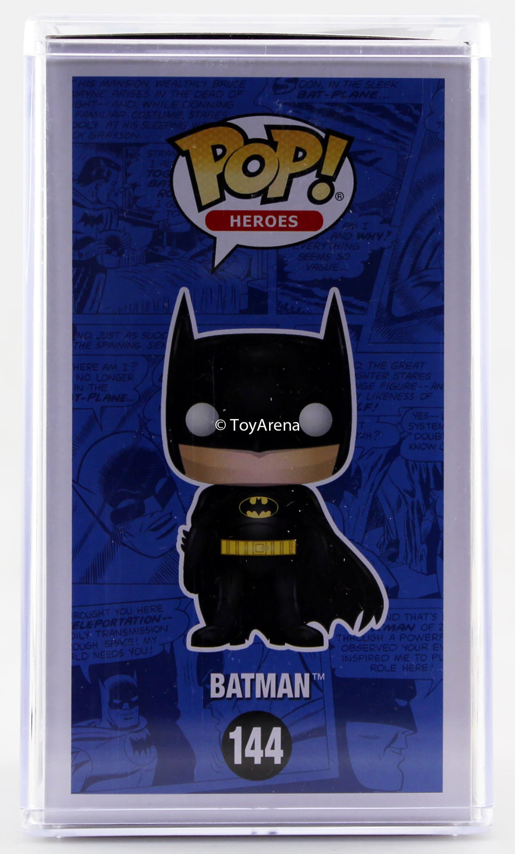 Funko Pop Blue Chrome Batman Toy Tokyo San Diego 2017 Exclusive with Hard Case