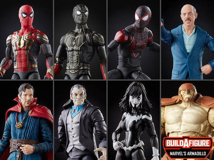 Marvel Legends Spider-Man No Way Home Wave 1 Set of 7 (Marvel's Armadillo BAF) Action Figure